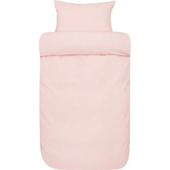 Høie Sanna krepp sengetøj 140x220 - Lyserød, 100% bomuld
