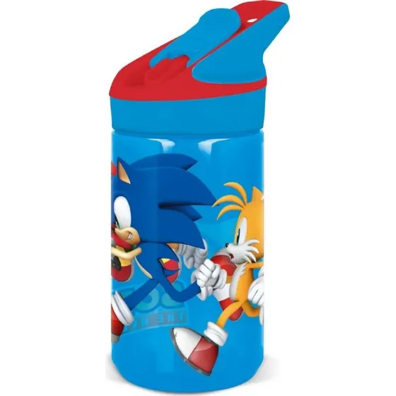 Sonic drikkedunk 480 ml med flip-låg og sugerør