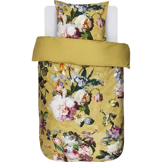 Essenza Fleur sengesæt 140x220 cm – Golden Yellow, bomuldssatin