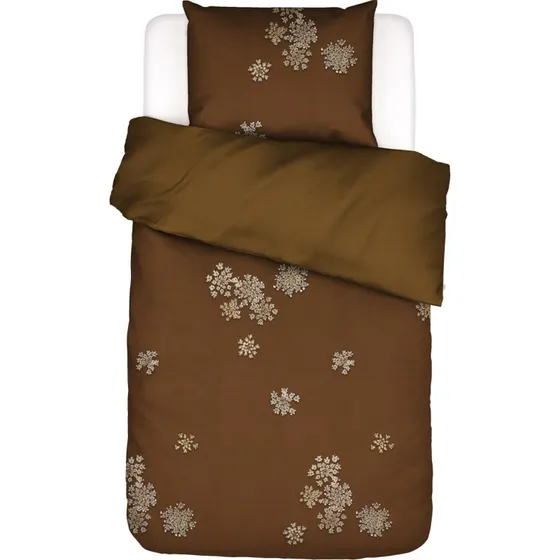 Essenza Lauren Cinnamon 140x220 cm bomuldssatin sengesæt