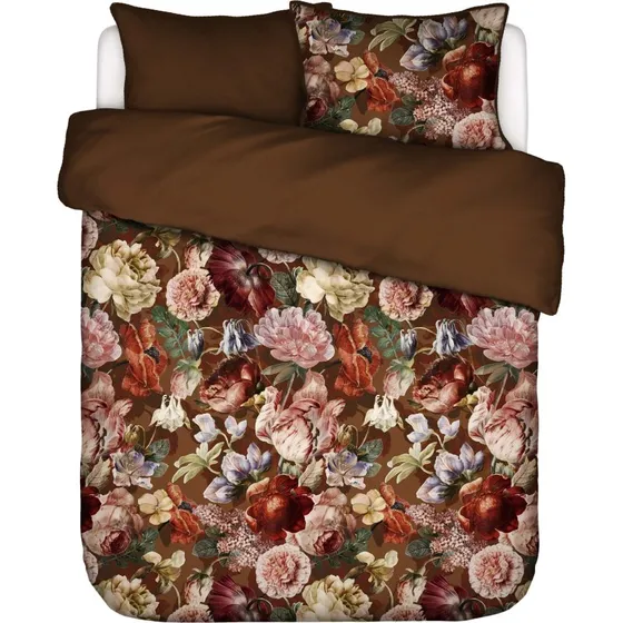 Essenza Claire dobbeltdyne sengesæt 200x220 cm - brun