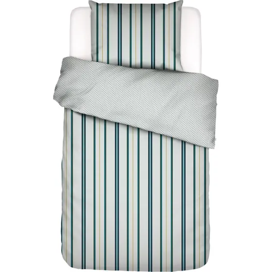 Essenza Meryl vendbart sengetøj 140x220 blå - 100% bomuldssatin