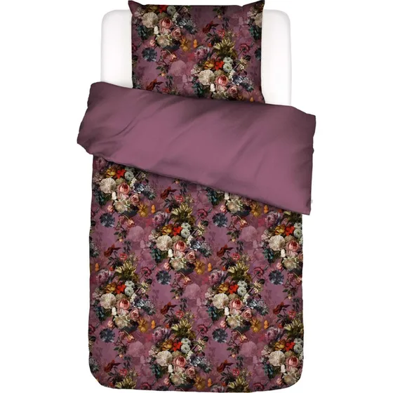 Essenza Karli Purple Tulip sengesæt 140x220 cm – bomuldssatin