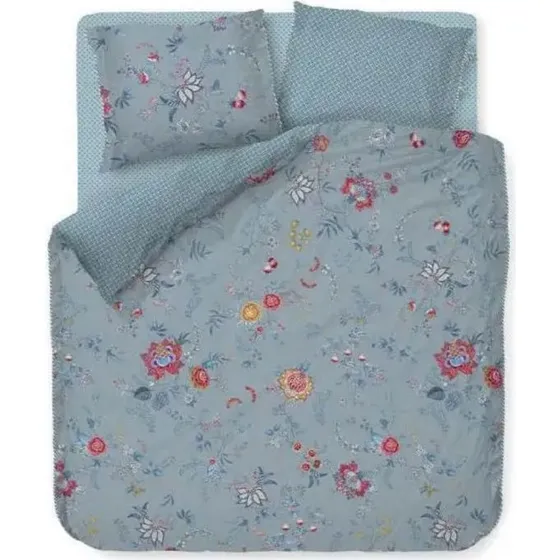 Pip Studio Flower Festival sengetøj 140x220 cm - blå