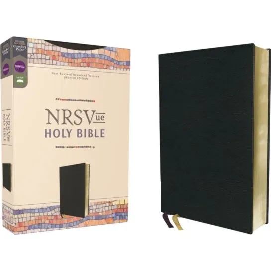 Zondervan NRSVue Holy Bible, Leathersoft, Sort, Comfort Print