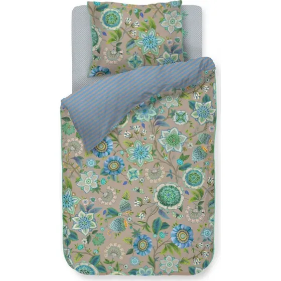 Pip Studio Viva La Vida Blue sengetøj 140x200 cm - 100% bomuld