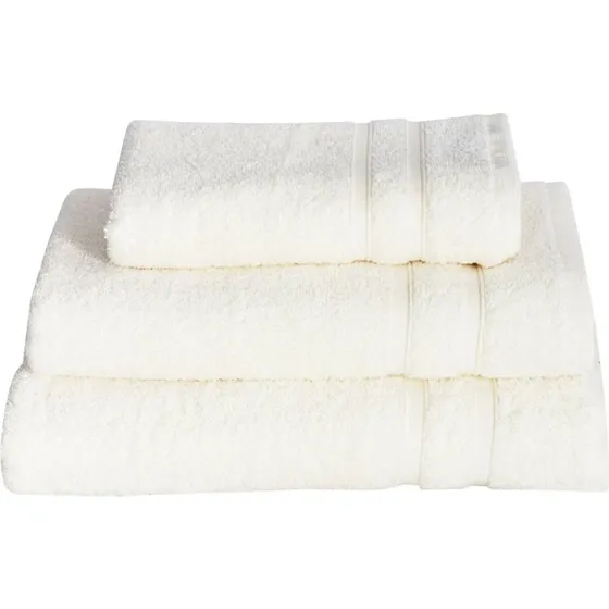 Borg Living Frotte håndklæde 50x100 cm – Hvid