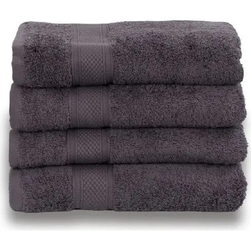 Egyptisk bomuldshåndklæde 50x100 cm - Antracit, 650 g/m²