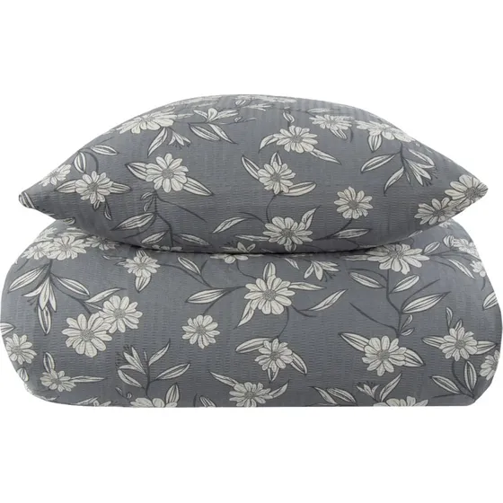 Borg Living Grey Leaves sengetøj 200x200 cm