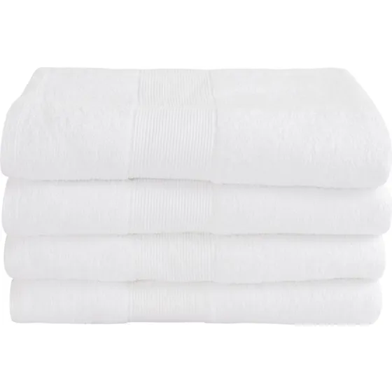 Badelagen 100x150 cm 100% bomuld - By Borg (Hvid)