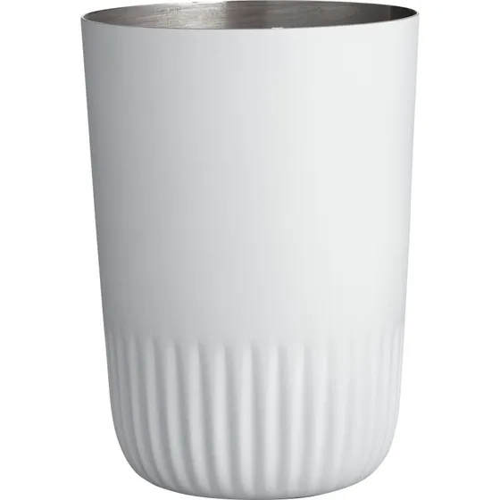 Södahl Plissé tandbørsteholder, hvid mat (8x11 cm, 450 ml)