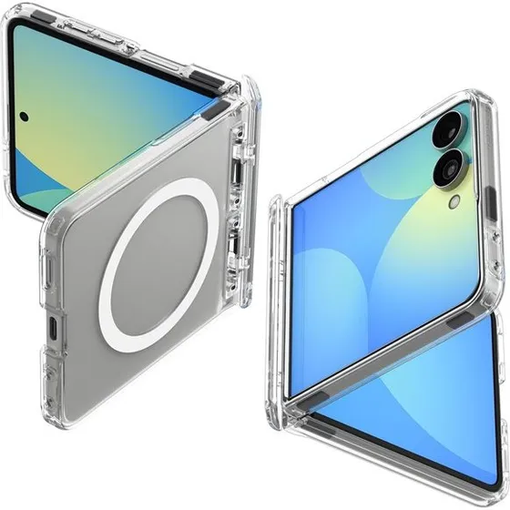 Spigen Ultra Hybrid Pro MagSafe til Samsung Galaxy Z Flip8 - Clear White