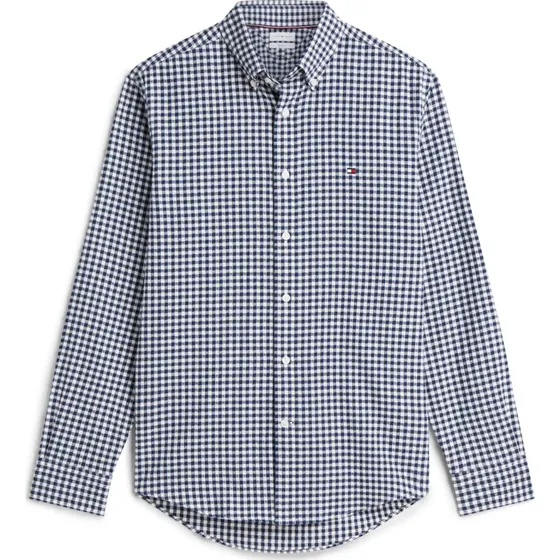 Tommy Hilfiger Flannelskjorte Navy/Hvid Gingham Dobby