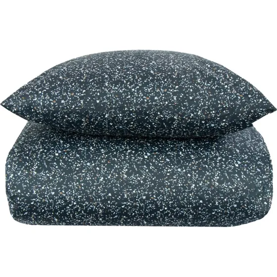 By Night sengetøj 140x200 Marble Blue - 100% bomuldssatin