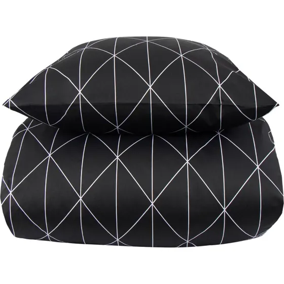 By Night Bomuldssatin sengesæt Kingsize 240x220 – Graphic Harlekin