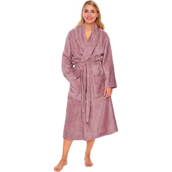 Nordstrand Home morgenkåbe L/XL – 100% bomuld, fersken