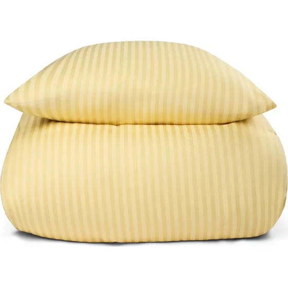 Borg Living Bomuldssatin King Size sengesæt 240x220 Lysegul
