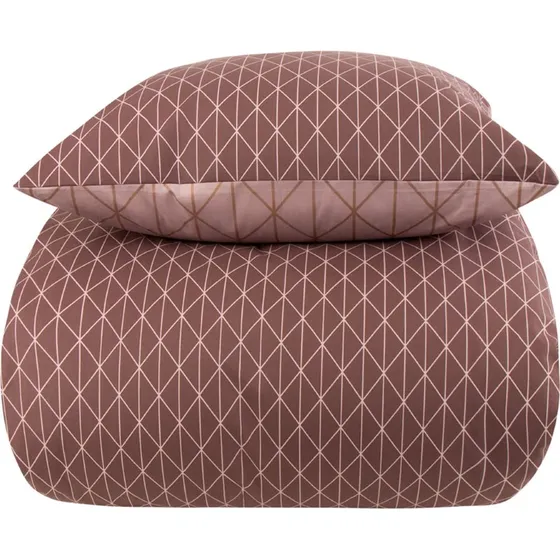 Borg Living Harlequin Peach sengetøj 200x200 cm