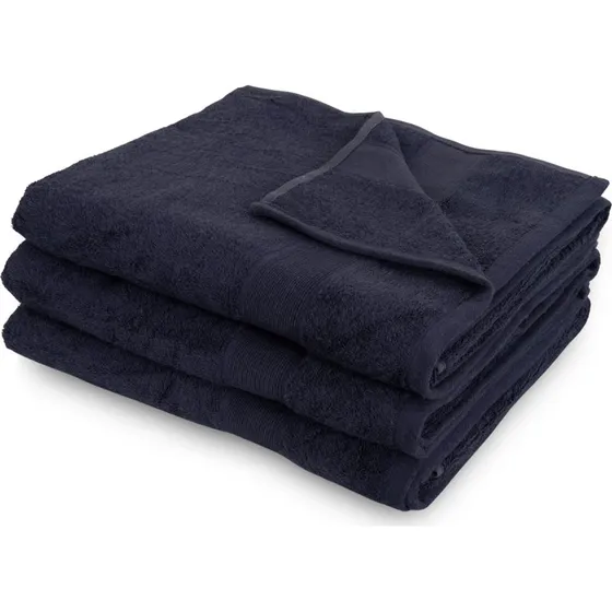 Bambus badelagen 100x150 cm – Mørkeblå