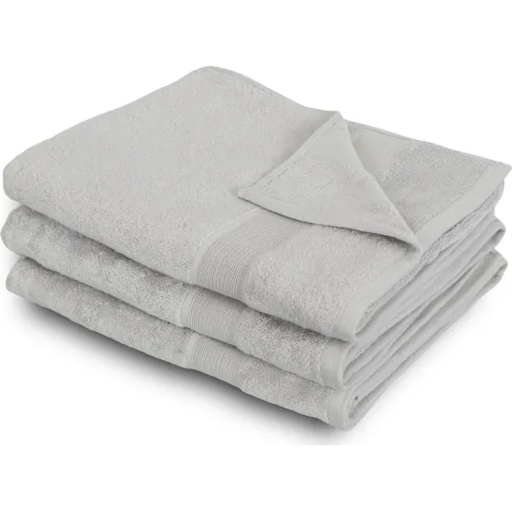 Bambus badelagen 100x150 cm - Lysegrå (60% bambus)