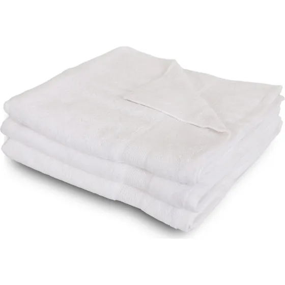 Bambus badehåndklæde 70x140 cm – 60% bambus, hvid