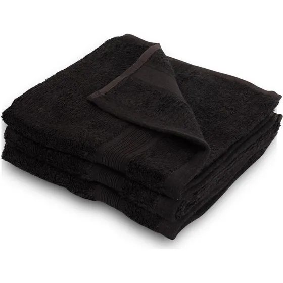 Bambus gæstehåndklæde 40x60 cm – Sort, 600 g/m²