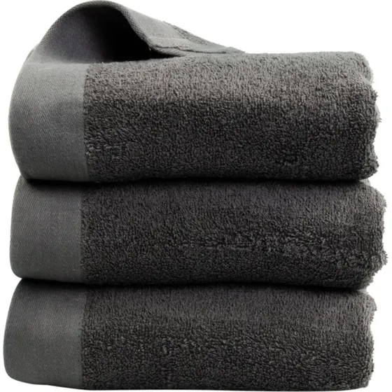By Borg gæstehåndklæde 40x60 cm – 100% bomuld, mørkegrå