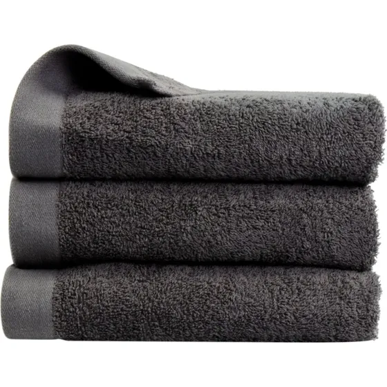 By Borg mørkegråt håndklæde 50x100 cm – 100% bomuld