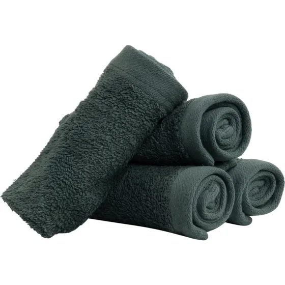 By Borg Vaskeklude 4-pak 30x30 cm - Mørkegrøn
