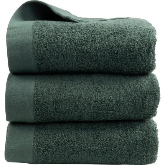 By Borg gæstehåndklæde 40x60 cm – mørkegrøn, 100% bomuld