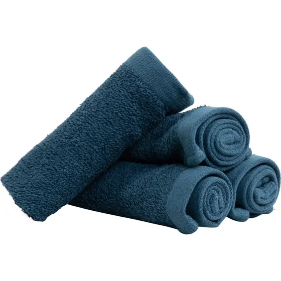 By Borg vaskeklude 4-pak 30x30 cm - mørkeblå, 100% bomuld