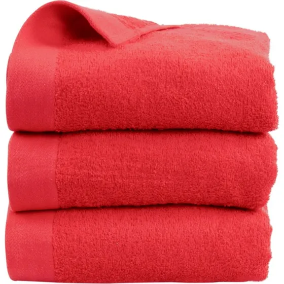 By Borg gæstehåndklæde 40x60 cm - Rød valmue, 500 g/m2