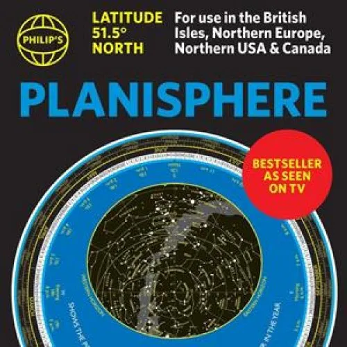 Philip's Planisphere (Latitude 51.5 North) - Stjernekort