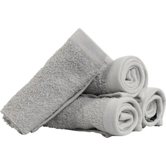 By Borg vaskeklude 4-pak 30x30 cm - Lysegrå