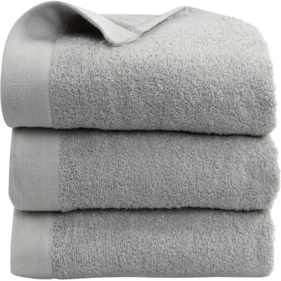 By Borg gæstehåndklæde 40x60 cm – 100% bomuld, lysegrå