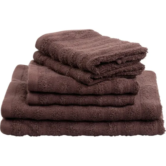 Borg Living badehåndklæder 2 stk 50x100 cm – brun