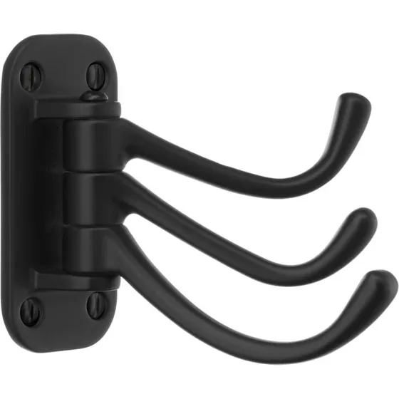 Beslagsboden trippelkrog, svingbar mat sort