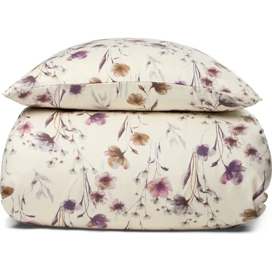 By Night Summer Flower sengesæt - 140x200 cm, sand