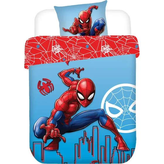 Spiderman sengetøj 140x200 cm - 100% blød bomuld