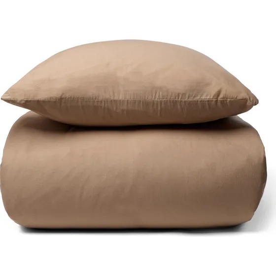 Nordstrand Home stonewashed sengesæt 140x200 cm - Brun