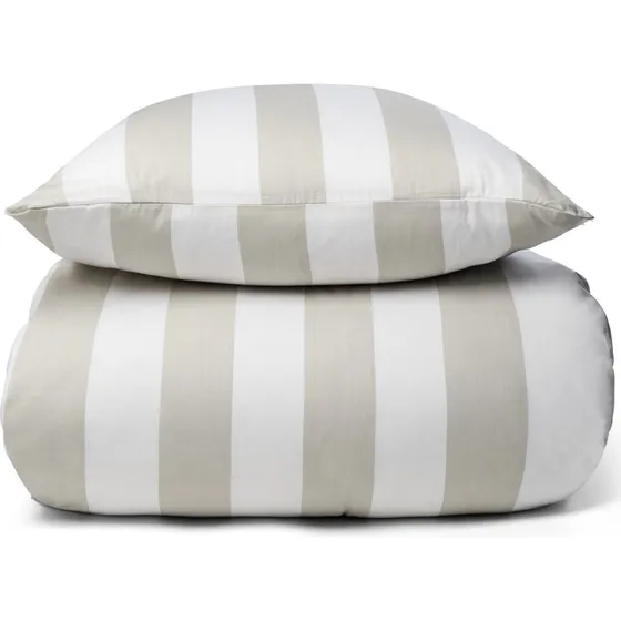 By Night Nordic Stripe sengesæt 240x220 – 100% bomuldssatin