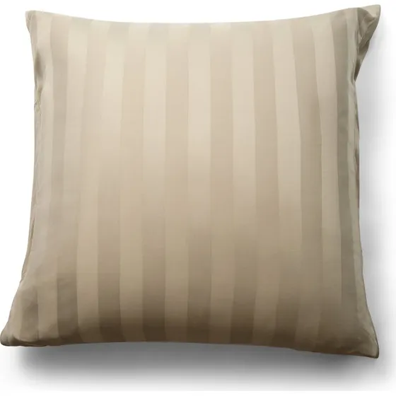 Bambus pudebetræk 60x63 cm – Sand, jacquardstriber