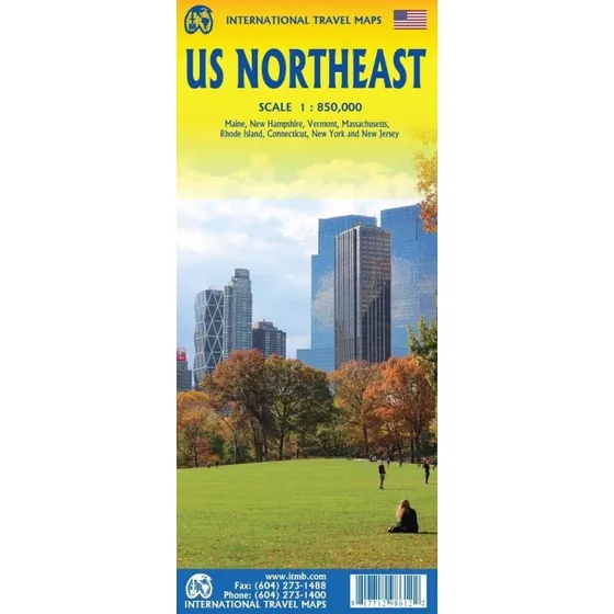 Itmb Publishing US Northeast - International Travel Maps