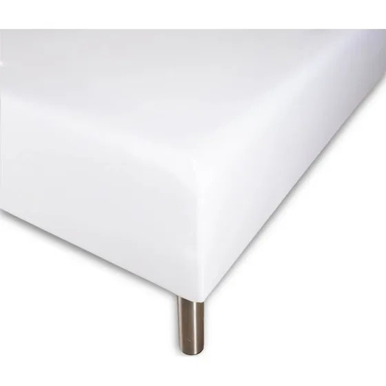 Boxlagen 70x200 cm Hvid – 100% Bomuldssatin (h.40 cm)