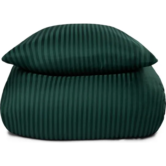 Borg Living bomuldssatin sengesæt 140x220 - Grøn