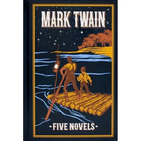 Mark Twain: 5 Populære Romaner (Deluxe Leatherbound Edition)