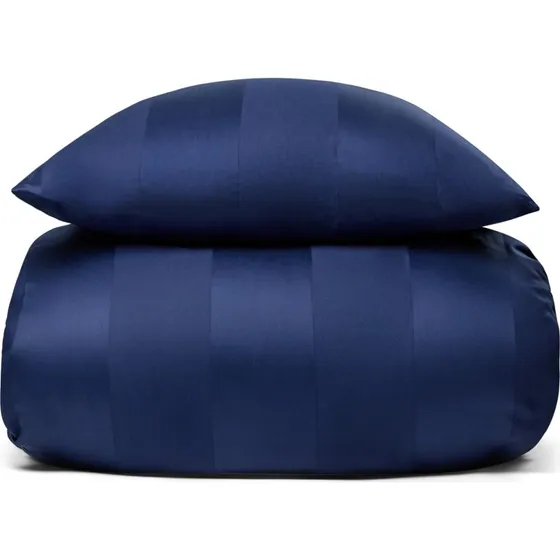 Dobbelt sengetøj 200x220 cm i 100% bomuldssatin - Diana blå