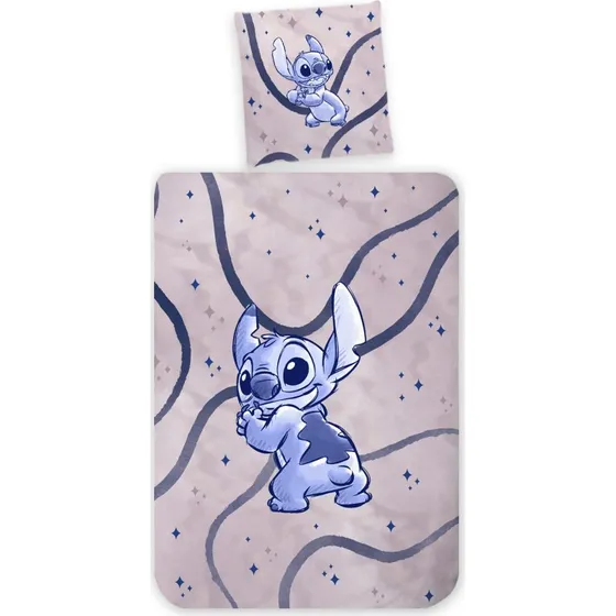 Stitch junior sengetøj 100x140 cm - 100% bomuld, vendbart