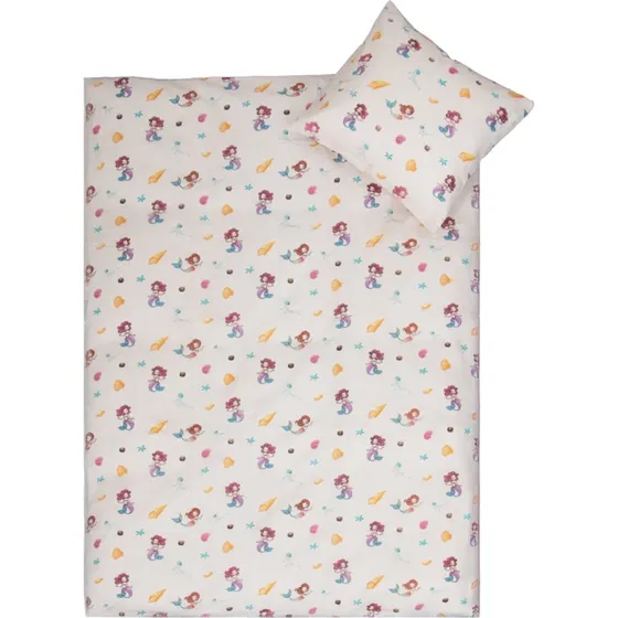 Junior sengetøj 100x140 cm – Hvide havfruer, 100% bomuld