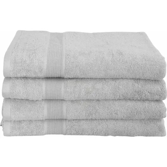 Badelagen 100x150 cm bambus/bomuld - Lys grå